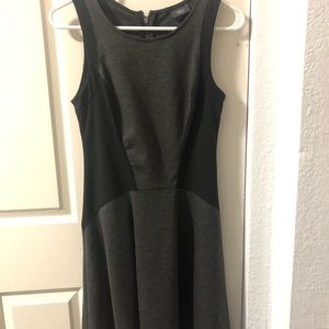 Flattering Gray and Black Dress